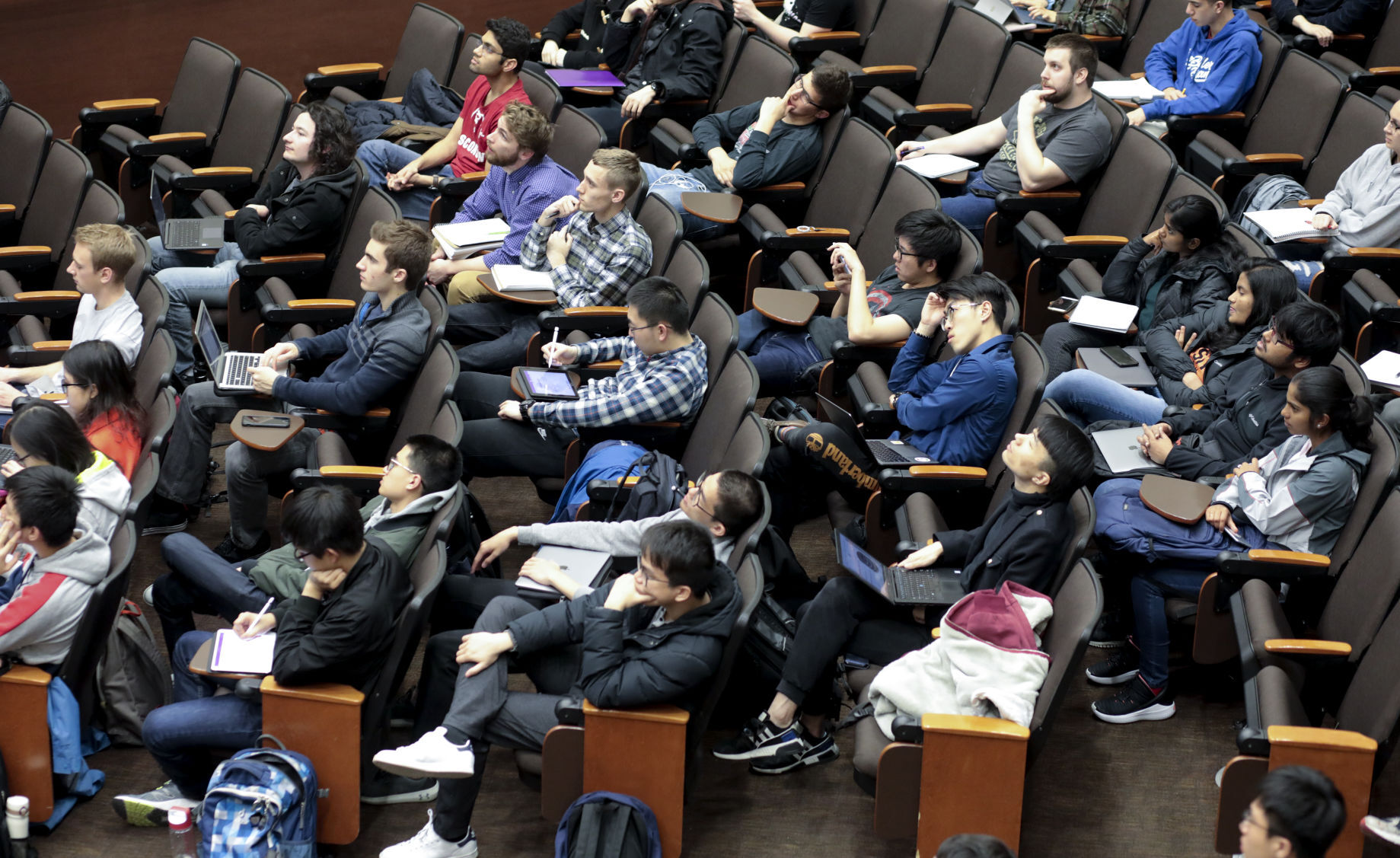 Computer science class at UW-Madison